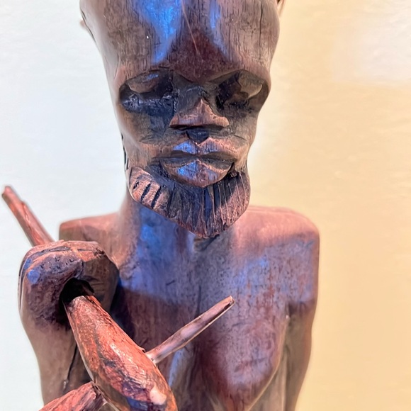 Antique hand carvedAfrican warrior